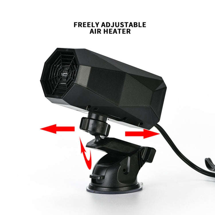 12V Convenient Car Heater Defrosting Snow Defogger(Black)