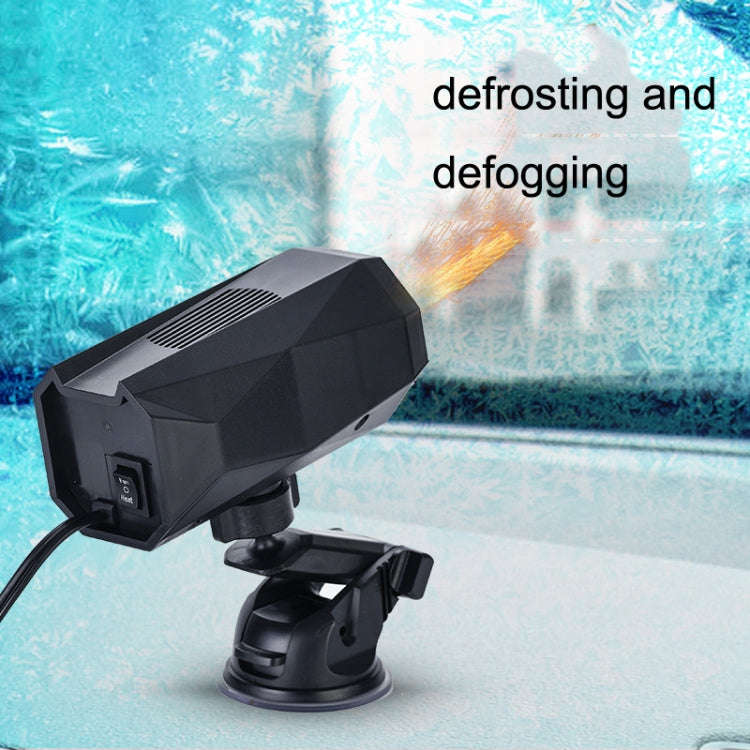 12V Convenient Car Heater Defrosting Snow Defogger(Black)
