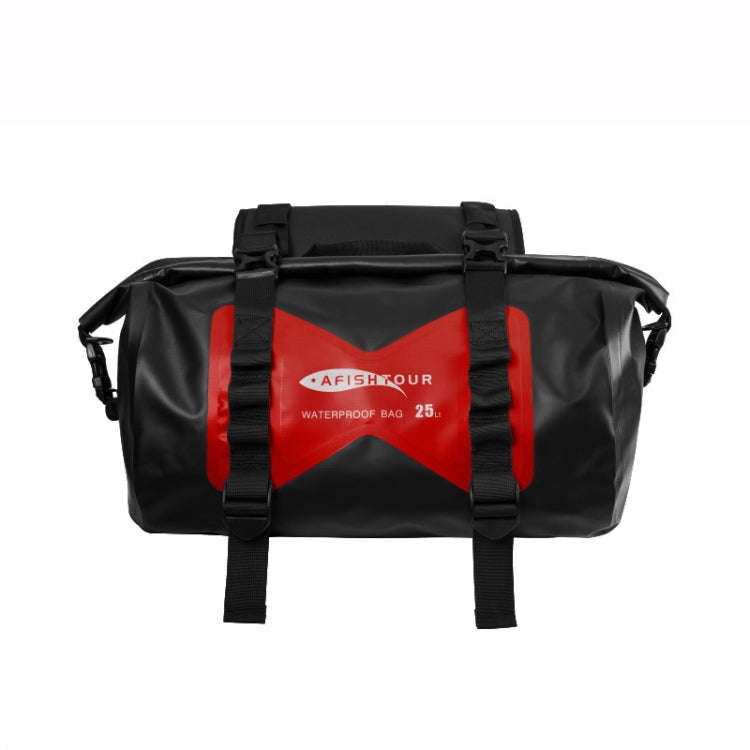 AFISHTOUR FM2021 Large Capacity Waterproof Motorcycle Rear Seat Bag, Color: Red