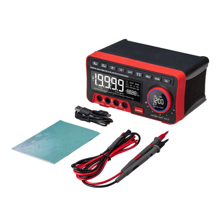 ANENG AN-888S Bluetooth Audio Display Voltage Current Multimeter, Standard No Battery(Black Red)