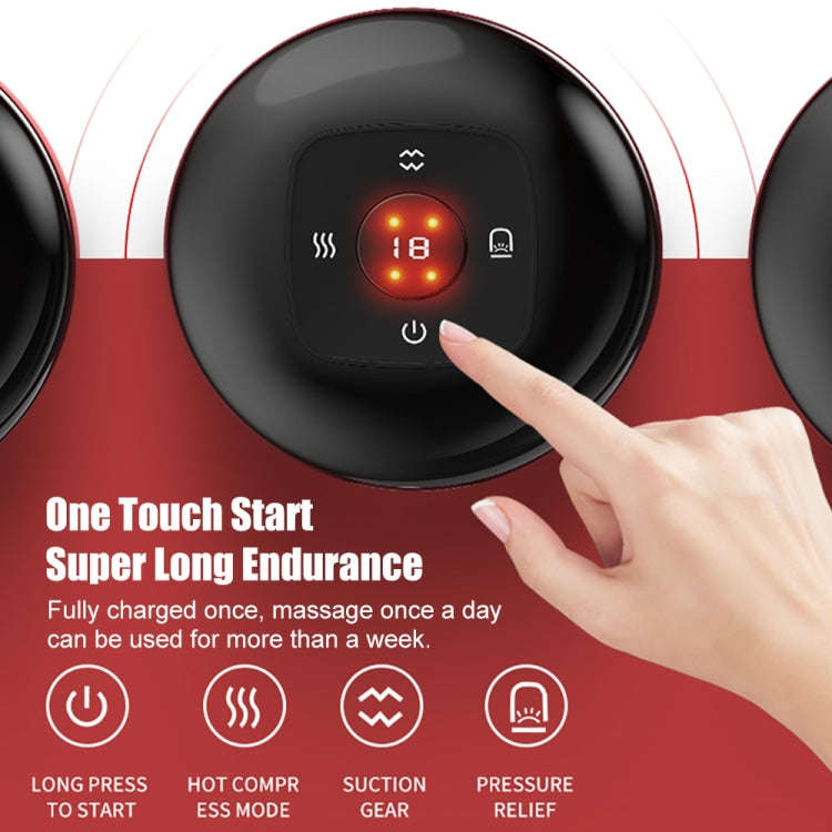 12-speed Charging Electric Cupping Massage Device(Red Wine)