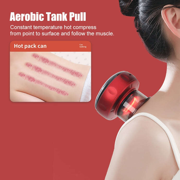 12-speed Charging Electric Cupping Massage Device(Red Wine)