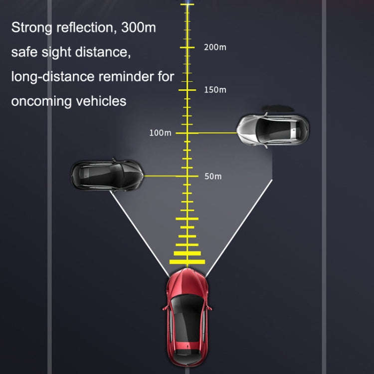 Car Safety Warning Reflective Stickers(Diamond Yellow)