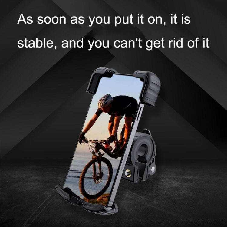 YYS-443-1 Bicycle Push Type Mobile Phone Navigation Bracket(Black)