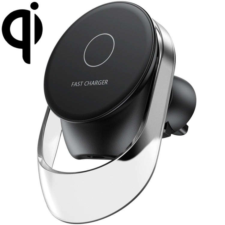 F9189 15W MagSafe Magnetic Car Lighting Wireless Charger(Black)