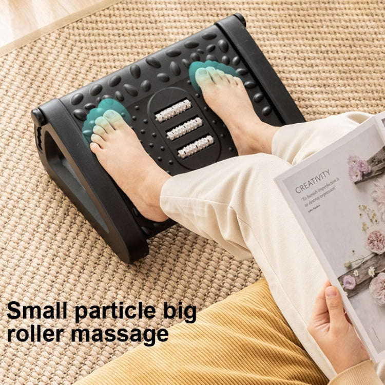 Office Computer Set Up Foot Stool Foot Massage Pedal(Black)