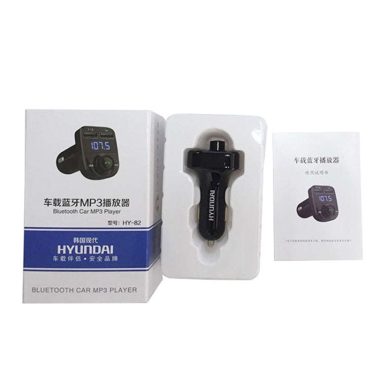 HY82 Car MP3 Bluetooth Receiver Dual USB Car Charger, Specification: Regular Version