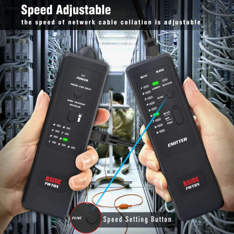BSIDE FWT8X  Dual Mode Network Wire Tracker Cable Toner RJ45 RJ11 Accurate Ethernet LAN Tracer