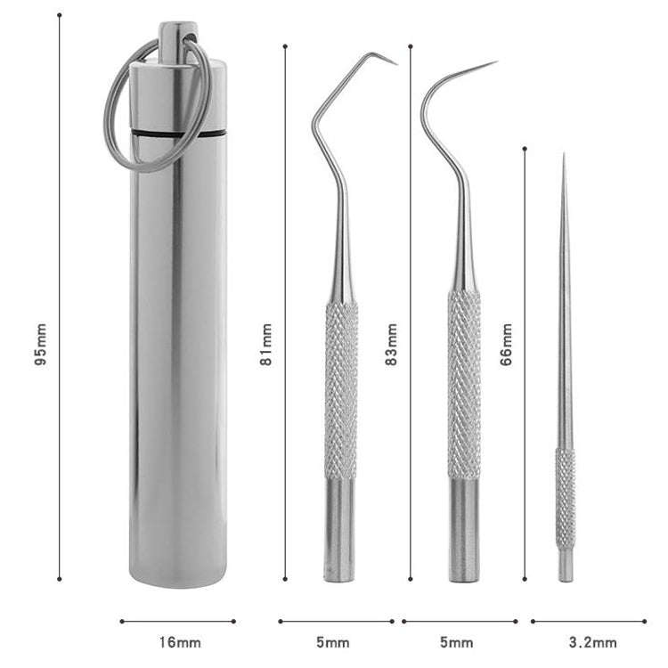 Portable Metal Bending Needle Hook Tooth Signed Tabs Set(Large 3 In 1)