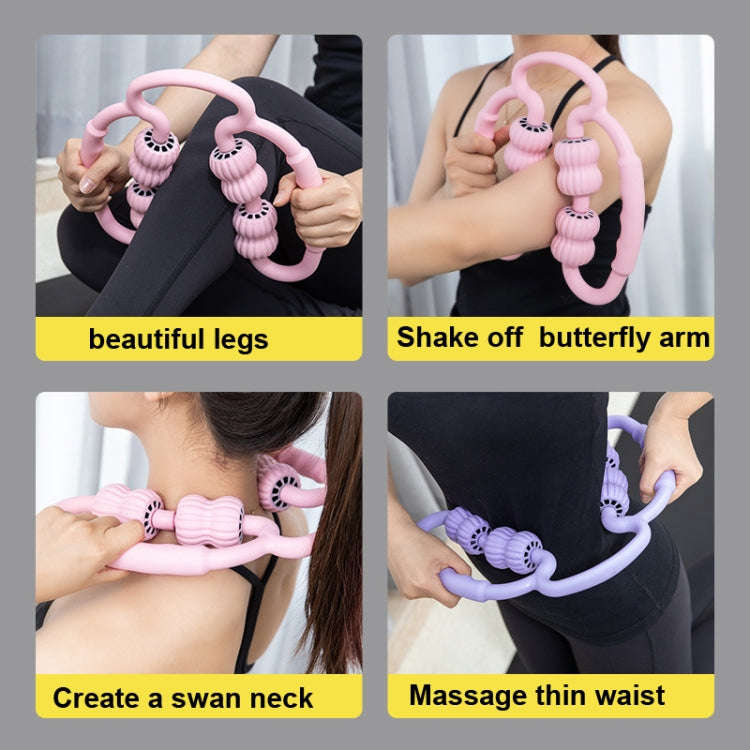 Ring-shaped Stovepipe Foam Roller Massage Roller(Random Color Deliver)
