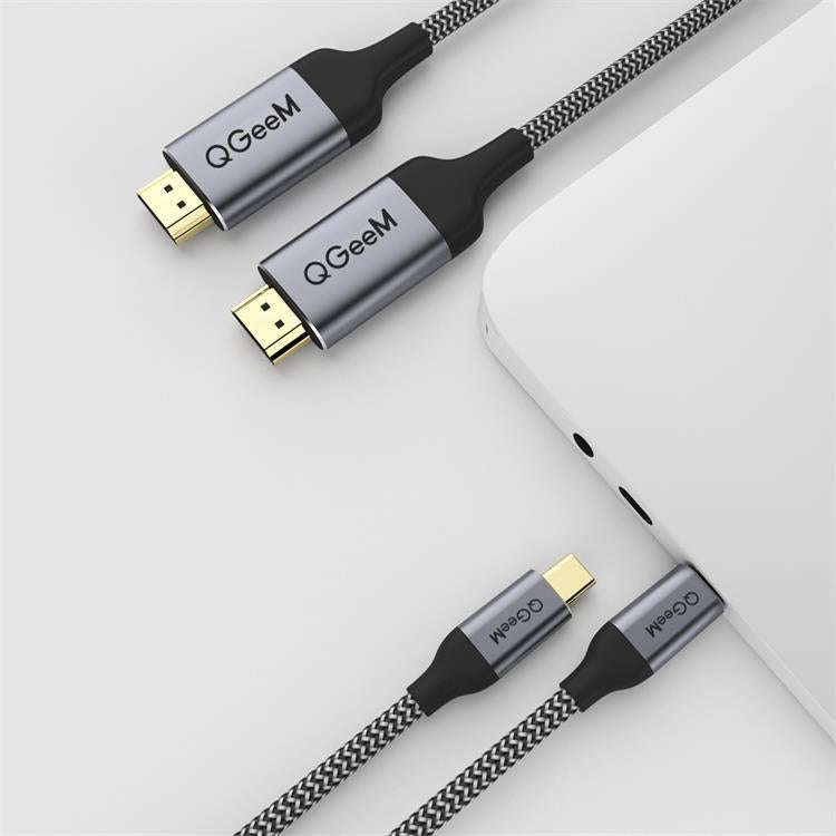 QGeeM QG-UA09 Type-C To HDMI Cable, Length: 3m