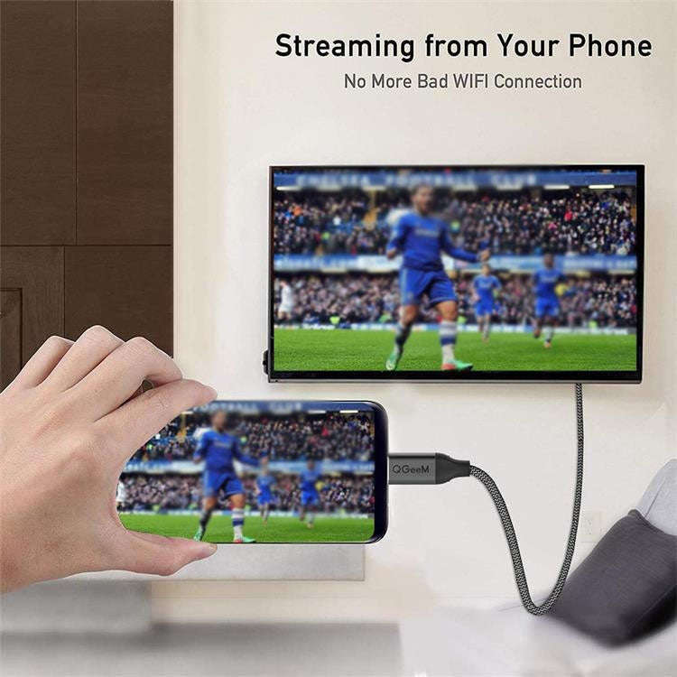 QGeeM QG-UA09 Type-C To HDMI Cable, Length: 3m