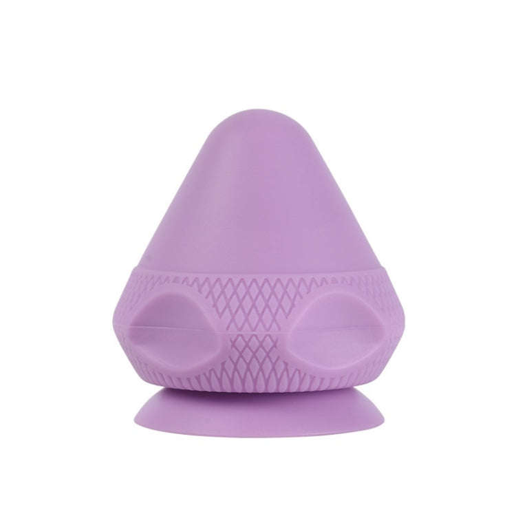 Suction Cup Type Silicone Muscle Membrane Muscle Massage Ball(Purple)
