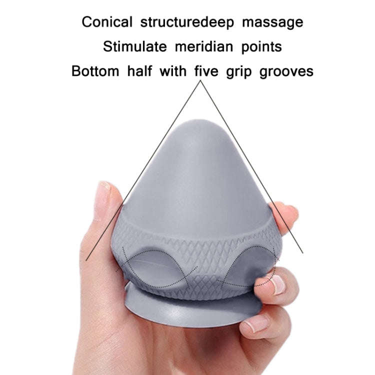 Suction Cup Type Silicone Muscle Membrane Muscle Massage Ball(Blue)