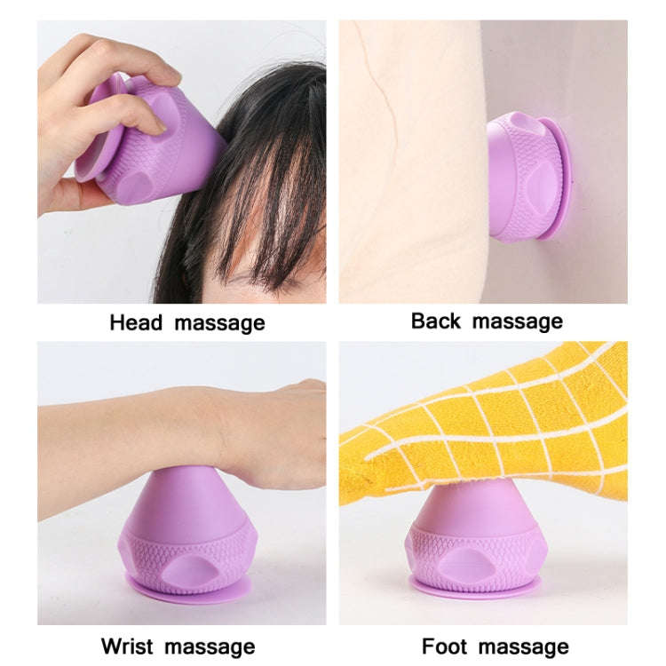 Suction Cup Type Silicone Muscle Membrane Muscle Massage Ball(Blue)
