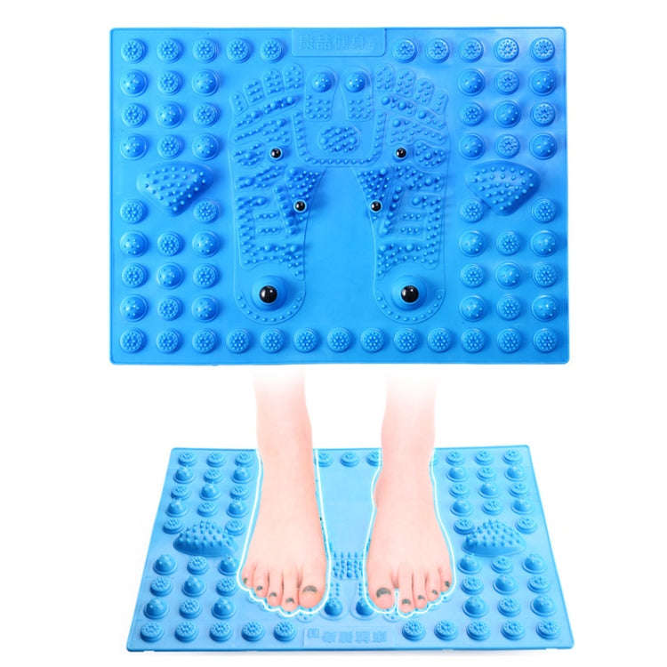 Fitness Toe Pressing Board Foot Magnetic Therapy Massage Pad(Blue)