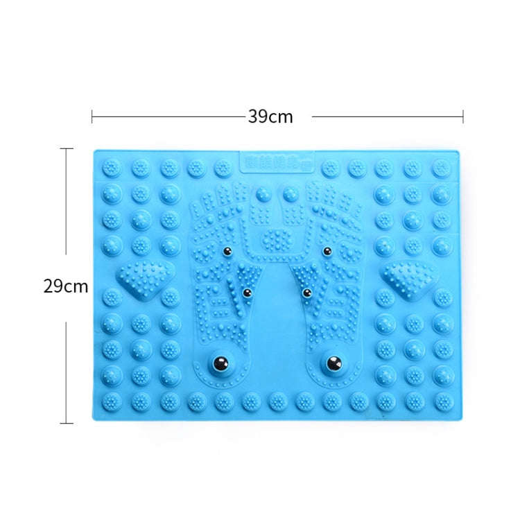 Fitness Toe Pressing Board Foot Magnetic Therapy Massage Pad(Red)