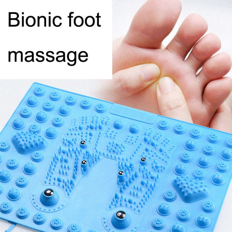 Fitness Toe Pressing Board Foot Magnetic Therapy Massage Pad(Red)