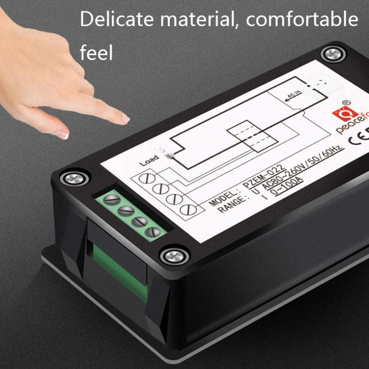 Peacefair English Version Multifunctional AC Digital Display Power Monitor, Specification: 5A