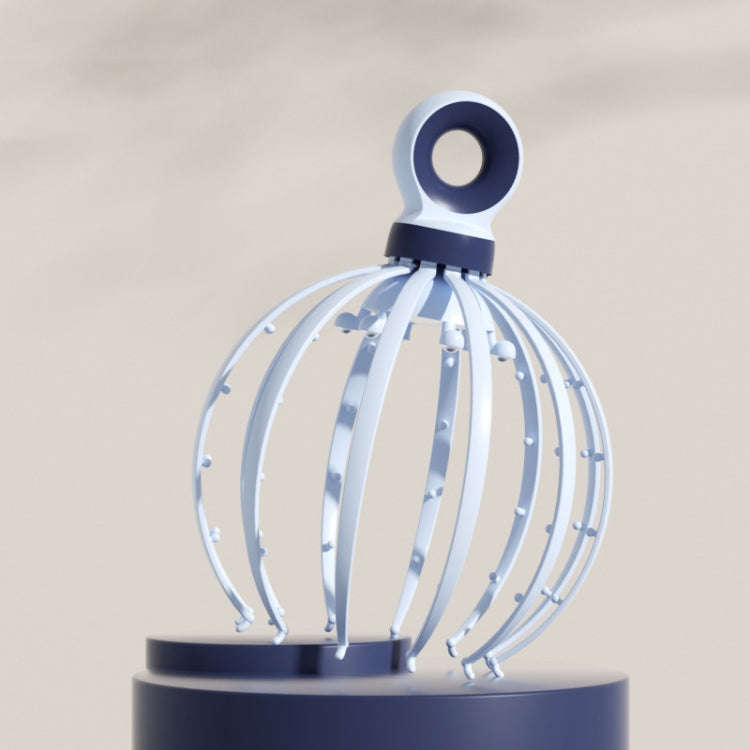 D18 Head Massager Relax Scalp Meridian Massager, Style: 18 Claw (Blue)