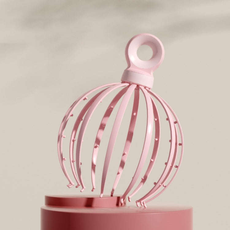 D18 Head Massager Relax Scalp Meridian Massager, Style: 12 Claw (Pink)