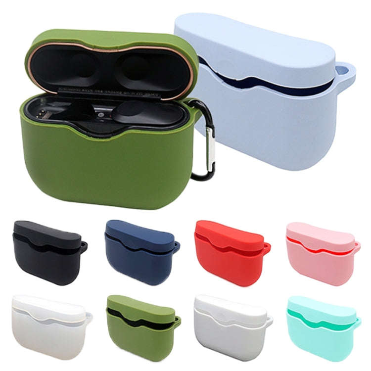 2 PCS Bluetooth Earphone Silicone Protective Cover with Hook For Sony WF-1000XM3(Transparent)