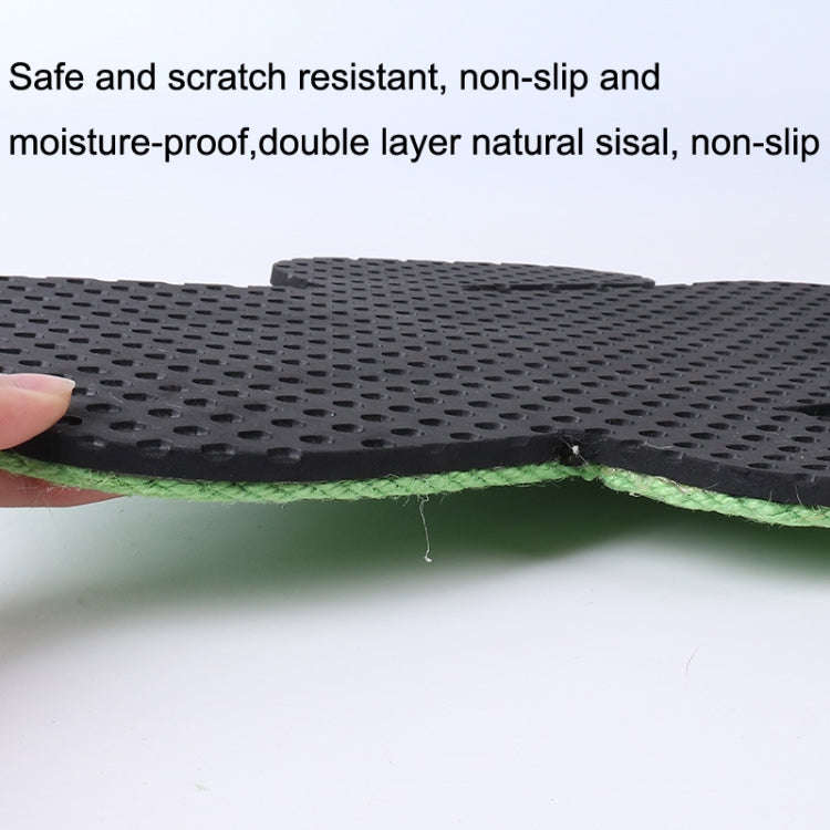 Non-slip and Moisture-proof Scratch Resistant Sisal Cat Scratch Pad(Small Fish)