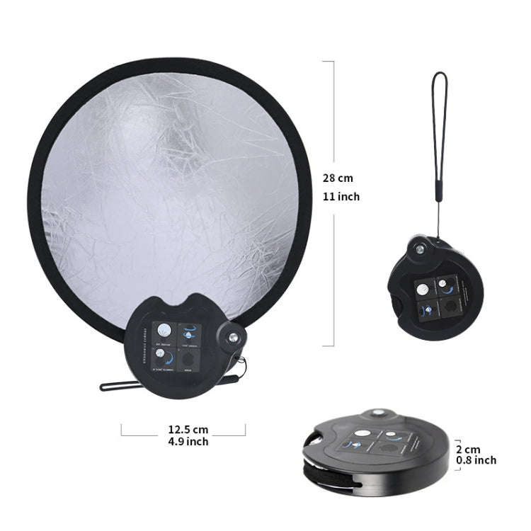 30cm Double-sided Beauty Photo Live Broadcast Fill Light Board with Storage Box(Gold + Silver)