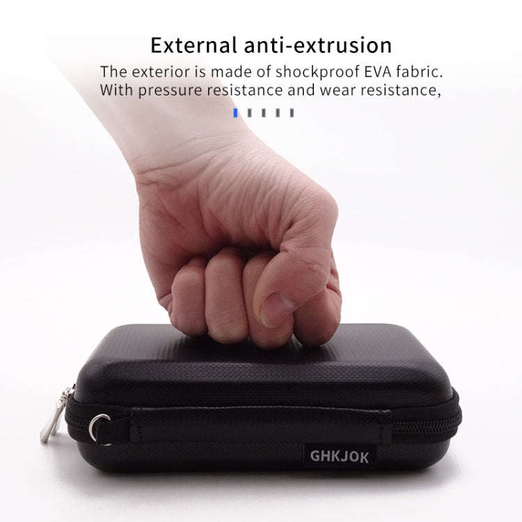 GHKJOK GH1805 EVA Mobile Hard Disk Anti-pressure Hard Shell Bag(Red)