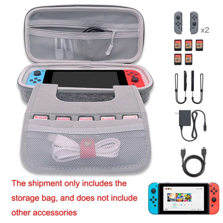 CHKJOK Game Console Bracket Function EVA Protective Sleeve For Switch Oled(Gray)