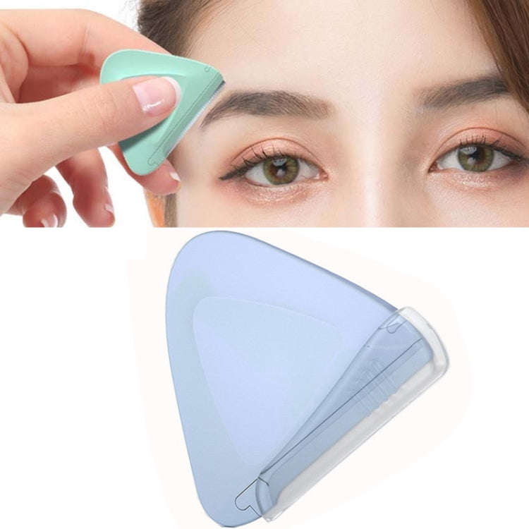 2 PCS/Box Small Triangular Eyebrow Trimmer(Purple + Green)