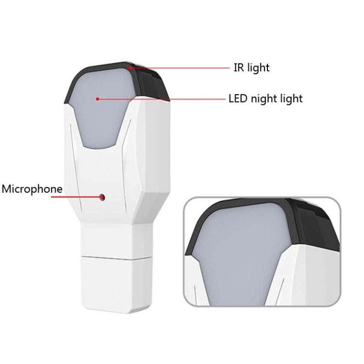 2 PCS IR18 Multifunctional Infrared WiFi Intelligent Voice Remote Control With Night Light Functi...