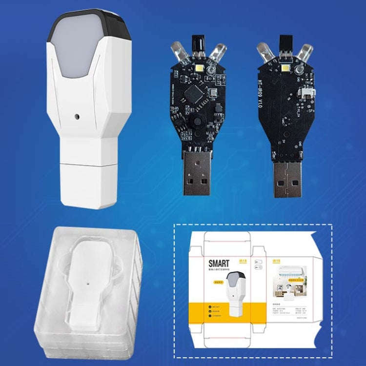 2 PCS IR18 Multifunctional Infrared WiFi Intelligent Voice Remote Control With Night Light Functi...