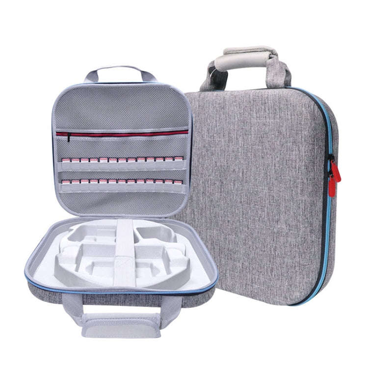 GH1865 EVA Hard Shell Fitness Ring Game Console Storage Bag For Nintendo Switch(Gray)