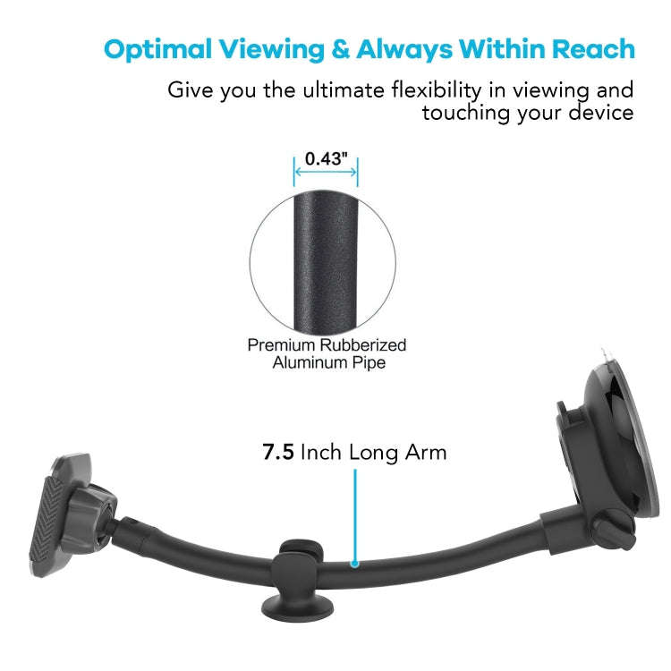Car Suction Cup Bracket Rotating Magnetic Suction Air Inlet Gravity Navigation Bracket(M08-S1 Gray)