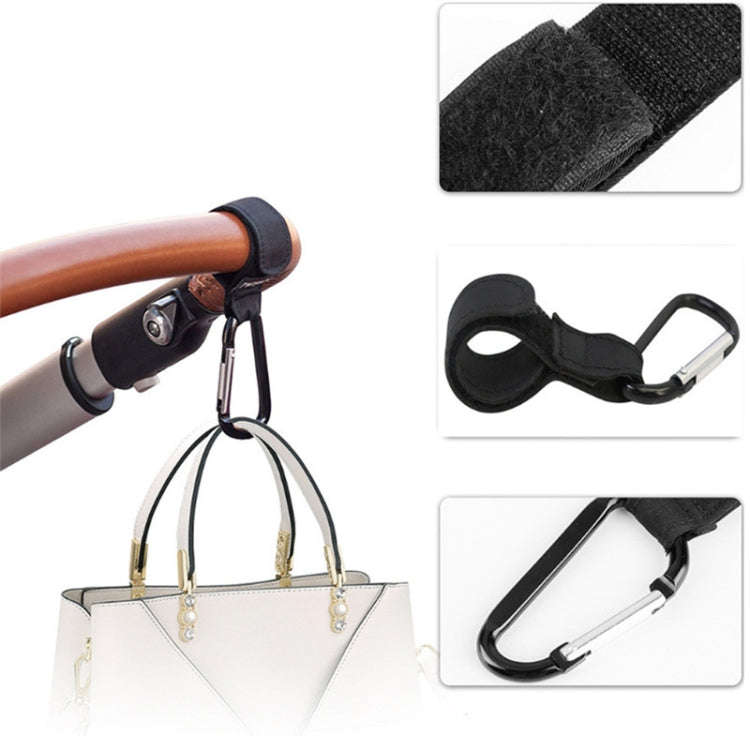 2 PCS Baby Stroller Convenient Carabiner Hook(Brown)