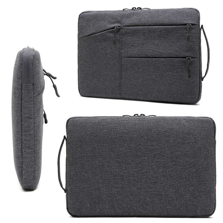Zipper Type Polyester Business Laptop Liner Bag, Size: 13.3 Inch(Dark Gray)