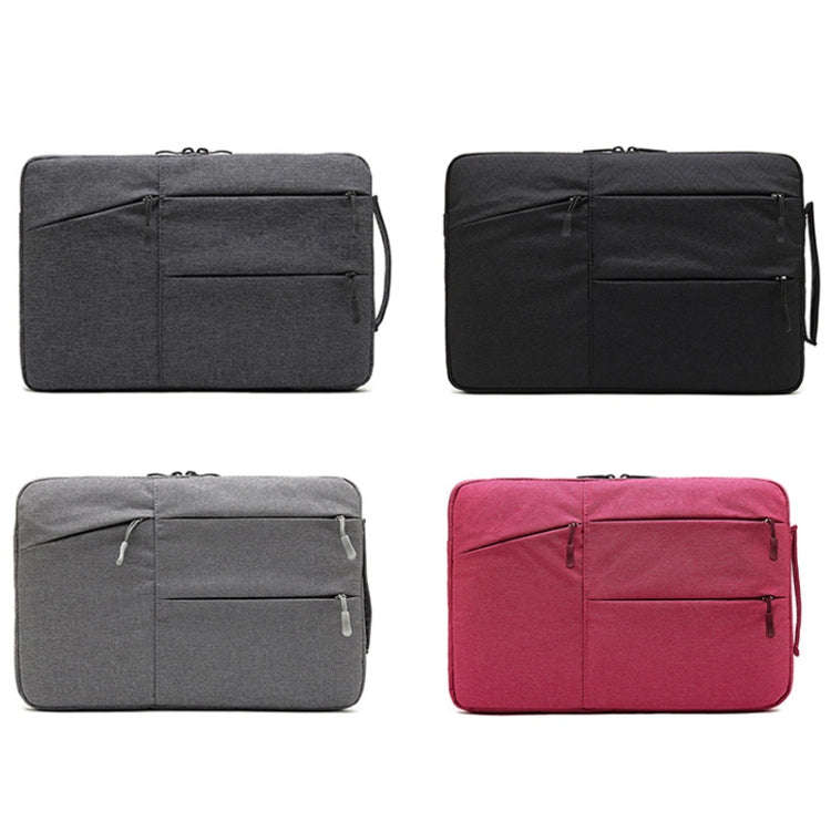 Zipper Type Polyester Business Laptop Liner Bag, Size: 14 Inch(Rose Red)