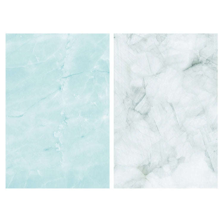 2 PCS 3D Stereoscopic Double-sided Photography Background Board(Emerald Jade)