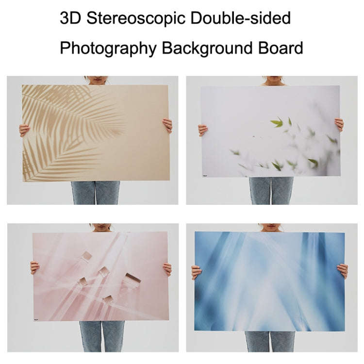 2 PCS 3D Stereoscopic Double-sided Photography Background Board(Flower Rhyme 3)