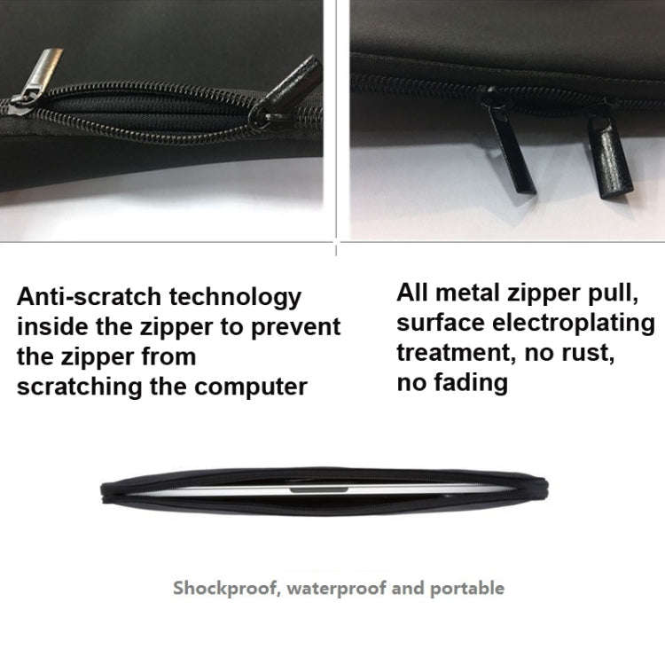 Without  Elastic Band Diving Material Laptop Sleeve Computer Case, Size: 13 Inch
