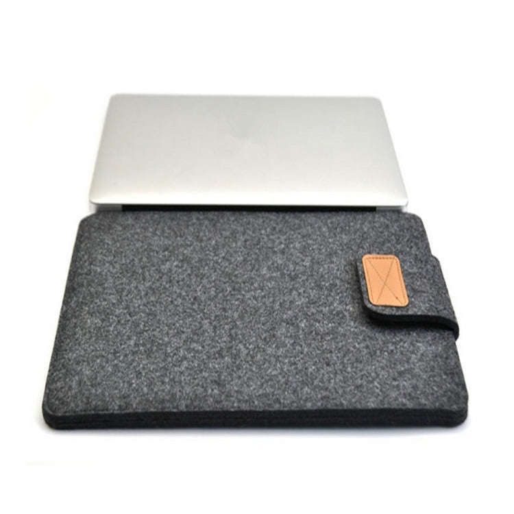Vertical Felt Laptop Bag Tablet Sleeve Bag, Size: 13 Inch(Dark Gray)