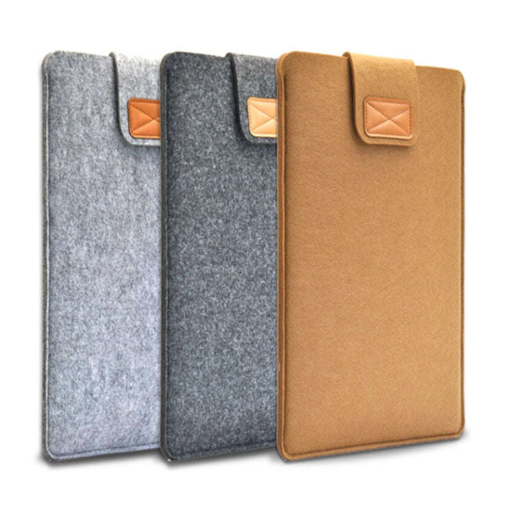 Vertical Felt Laptop Bag Tablet Sleeve Bag, Size: 13 Inch(Dark Gray)