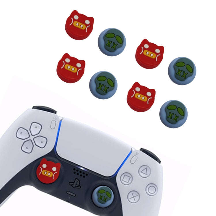 2 Sets ToyiLuya Rocker Protection Cap Left and Right Handle Silicone Caps for PS4/PS5(Set 6)