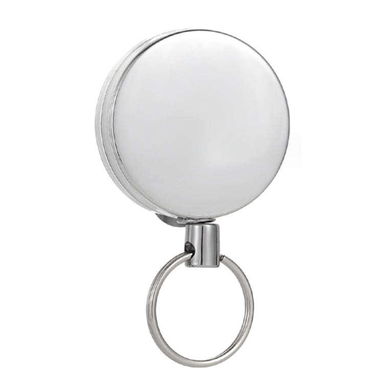 High Resilience Telescopic Steel Wire Anti-Lost Anti-Theft Key Ring(No Pattern)