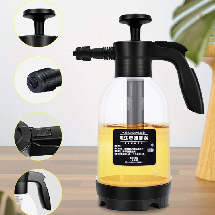 Car Wash Foam Watering Can Household Hand-held Spray Gardening Air Pressure Sprayer(2L)