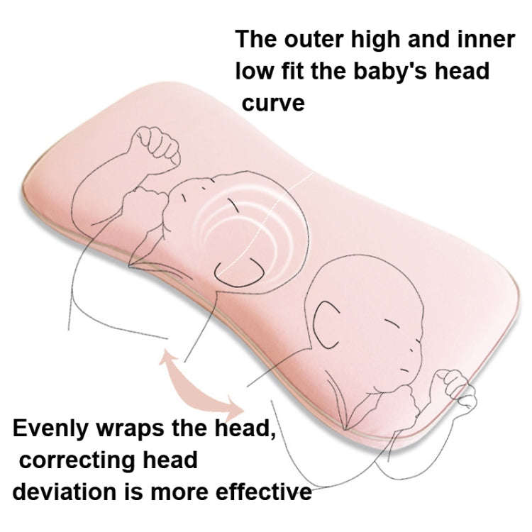 Infant Memory Foam Pillow Four Seasons Universal Comfort Pillow For Children(Pink)
