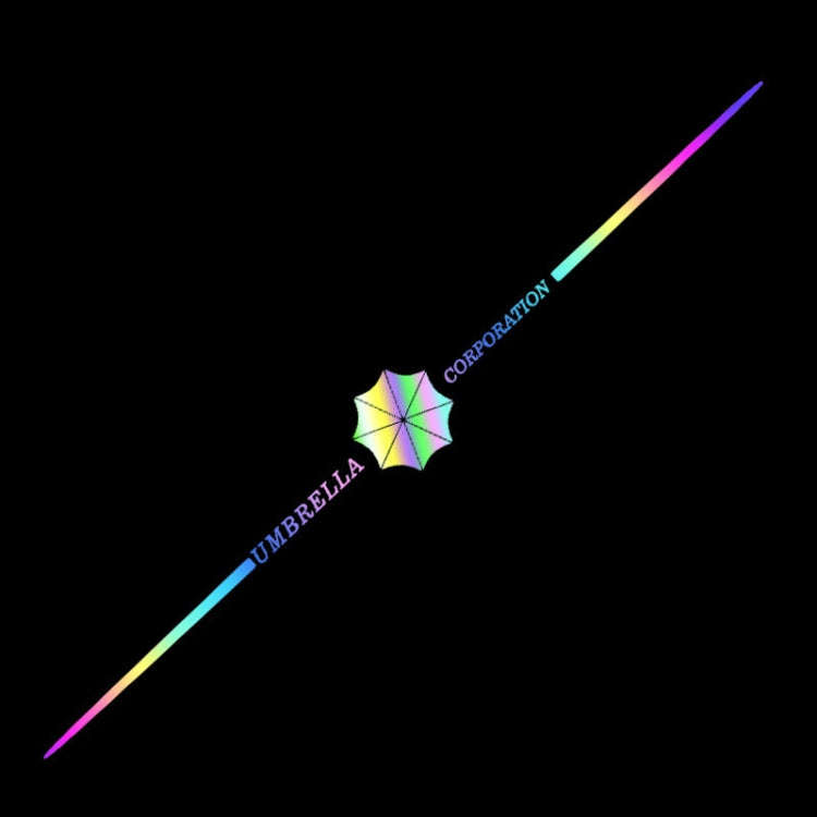 2pcs 60cm Colorful Laser Car Stickers Body Scratches Cover Car Stickers(Umbrella 9137B)