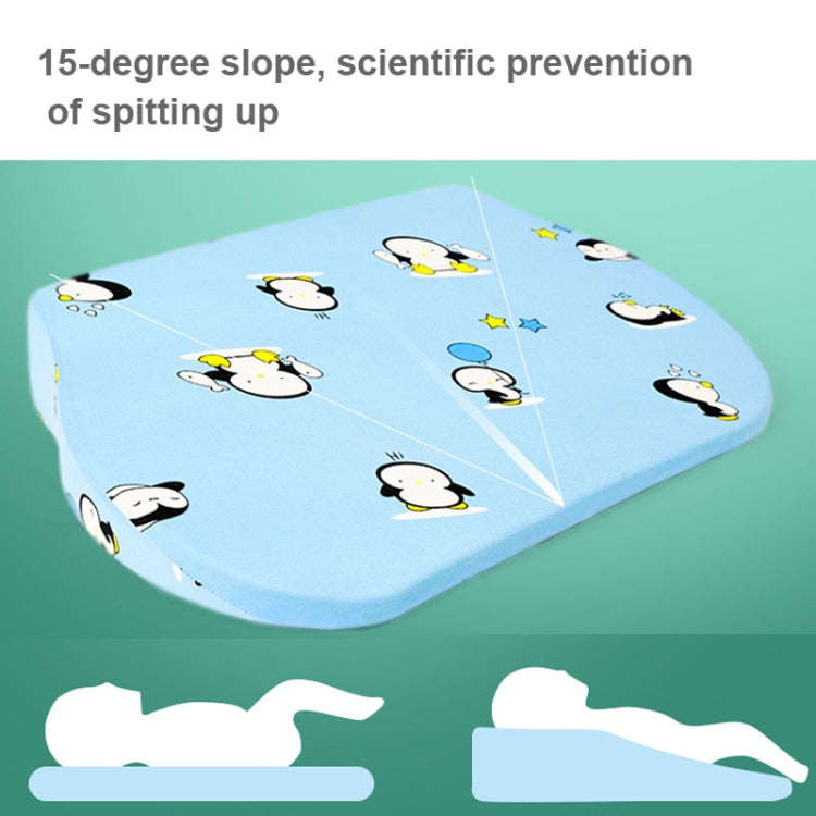 Newborn Baby Anti-spitting Milk Ramp Pad Ridge Protection Anti-spill Pillow(Bamboo Aloe)