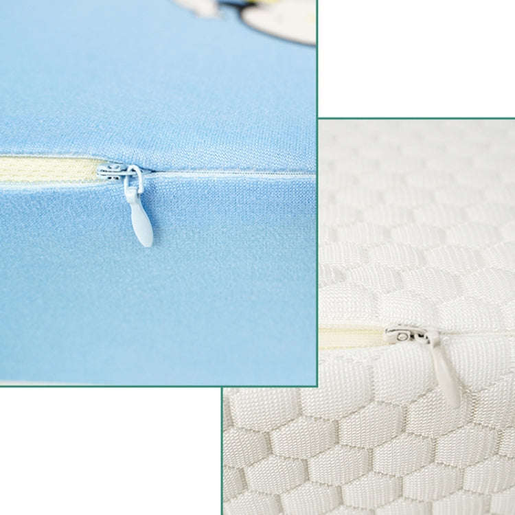 Newborn Baby Anti-spitting Milk Ramp Pad Ridge Protection Anti-spill Pillow(Blue Penguin)